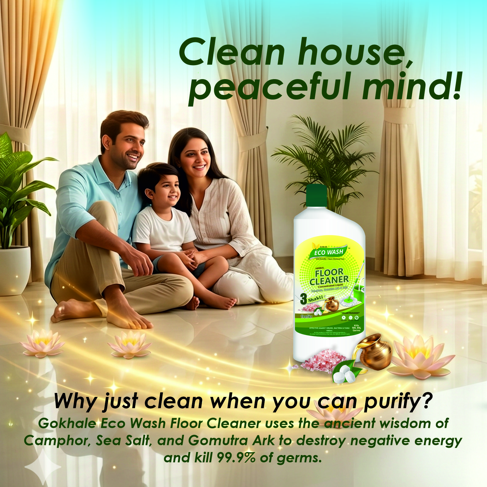 Three Shakti Herbal Floor Cleaner - Image 6